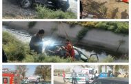 ۷زخمی درتصادف شاخ به شاخ دوخودرو در جاده کانال