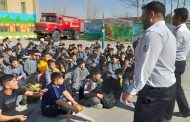 برگزاری دوره آموزشی مبانی اولیه اطفاء حریق به دانش آموزان دبیرستان شهید کریمی