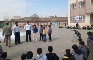 برگزاری دوره آموزشی مبانی اولیه اطفاء حریق به دانش آموزان مدرسه شهید رسولی روستای گلعباس