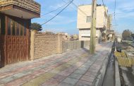 ادامه تعویض وبهسازی پیاده روی خیابان فلسطین