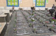 مزین شدن مزار شهدا با ۲۴۵ گلدان گل توسط شهرداری پیشوا در پنجشنبه پایان سال